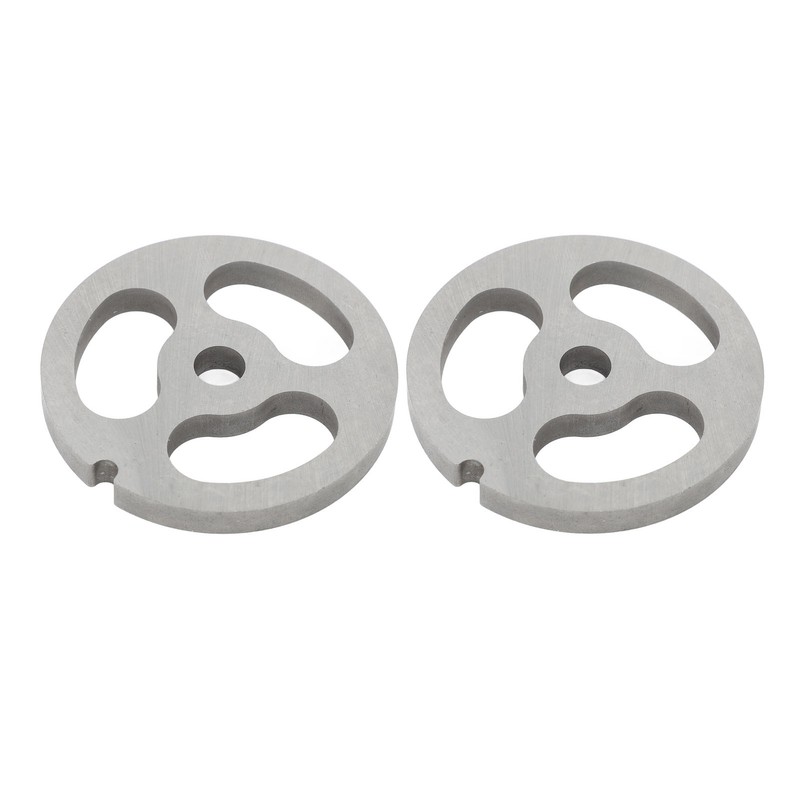 2Pcs Meat Grinder Plate Discs Blade 3 Hole Stainless Steel