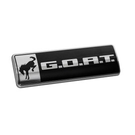 Ford Performance M-1447-GOAT 4.5" Chrome & Black Goat Emblem for 2021-2025 Bronco