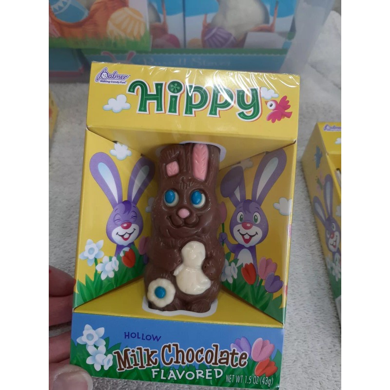 Palmer Easter Palmer "Hippy" Hollow Milk Chocolate Bunny 1.5oz-Brand New-SHIPS