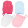 Baluue Sets Makeup Remover Wash Mitts Reusable Face Exfoliator Gloves