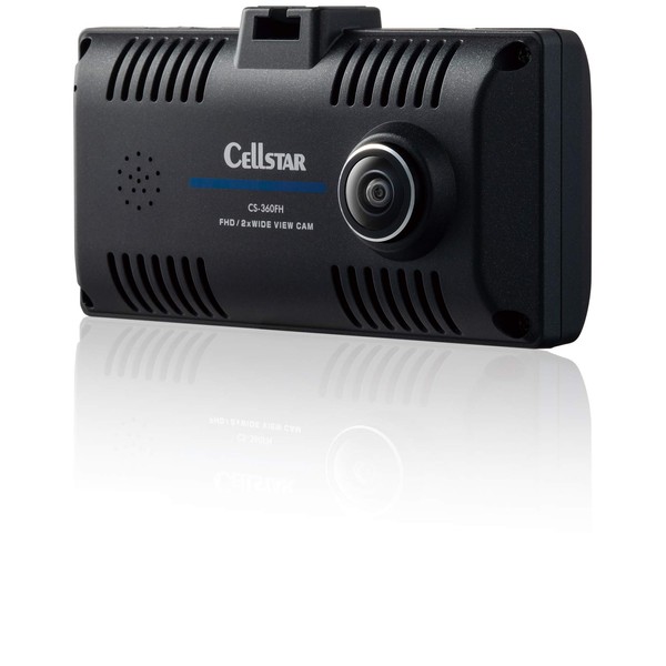 Cellstar CS-360FH Dash Cam, 360° Photography, 2 Megapixels, FullHD, STARVIS MicroSD (32 GB) Included, Parking Mode, GPS Function, 1.44-Inch, Made in Japan