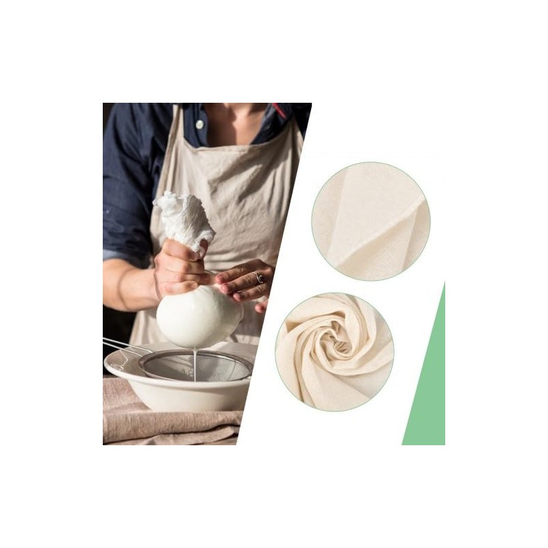 Pack of 2 Cheesecloth and Straining Cloth 60 x 60