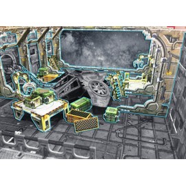 Battle Systems Sci-Fi Terrain - 28mm Modular 3D Space Terrain - Perfect for Wargaming and Roleplaying Tabletop Games - Full Colour Printed 3D 40K Multi Level Building Models (Arrival Bay)