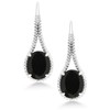 Gem Stone King 8.00 Ct Oval Black Onyx 925 Sterling