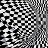 Checkered Illusion Flag - Chequered Flag - Funny Flag -