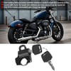 KIMISS 22mm Universal Helmet Lock for Motorcycle, Black Security Padlock