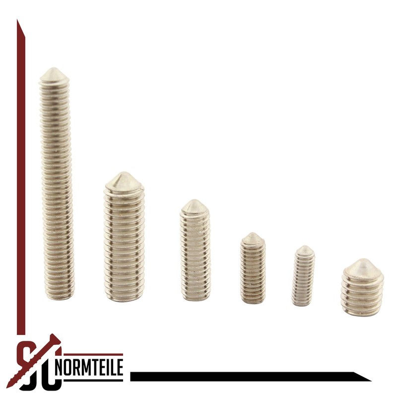Grub Screws with Hexagon Socket and Tip – M4 x