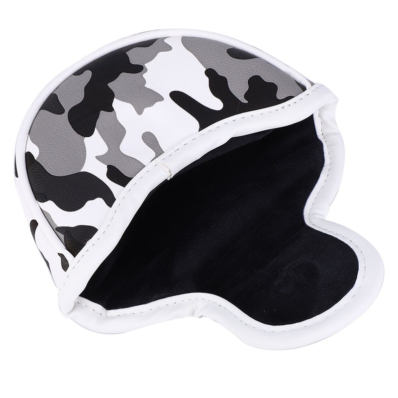 PU Leather Camouflage Semicircular Waterproof Magnetic Buckle Golf Putter Head