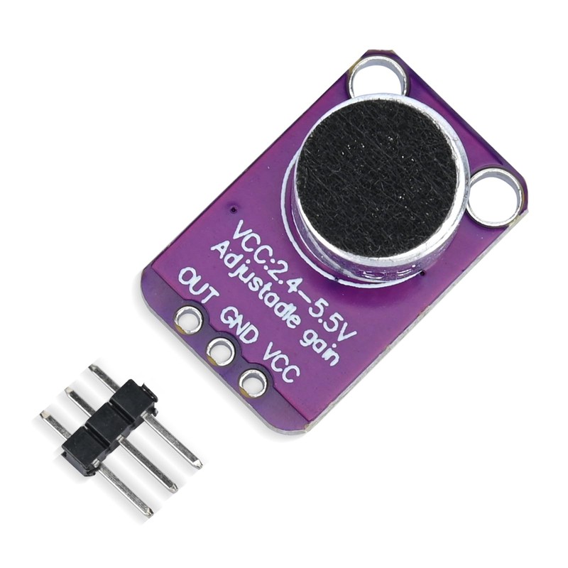 2pcs GY-MAX4466 Electret Microphone Amplifie Breakout Sensor with Adjustable Gain