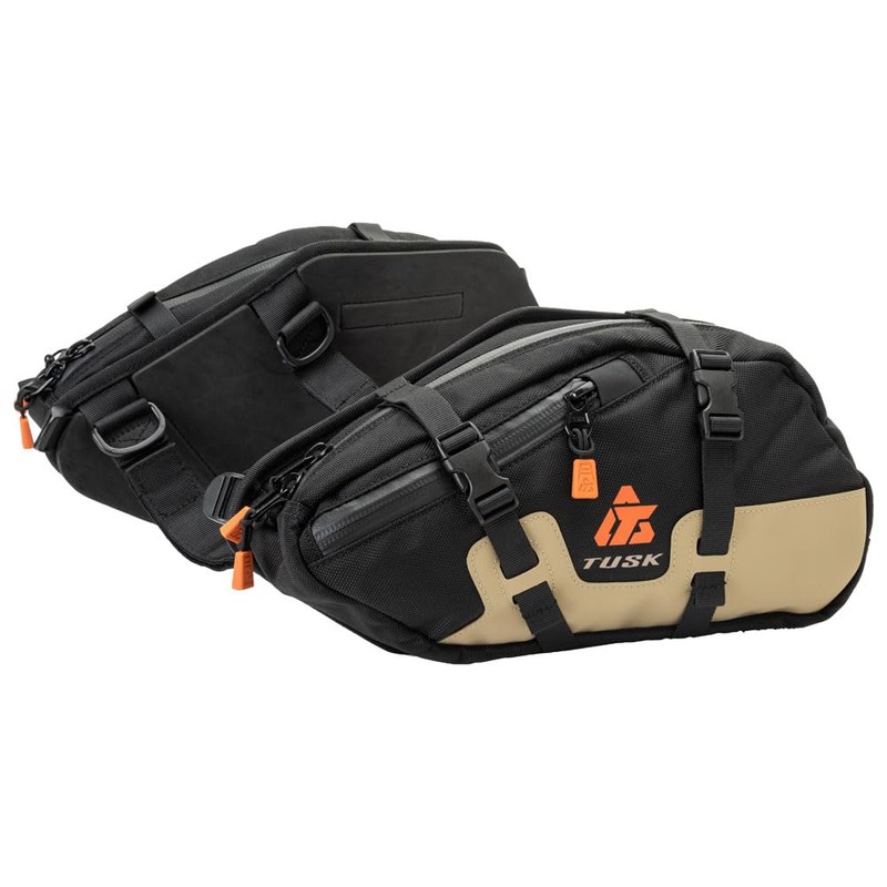 TUSK Traverse Pannier Bags Base System Black/Tan