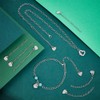UNICRAFTALE 40Pcs 304 Stainless Steel Extension Chain Sets Curb Chain