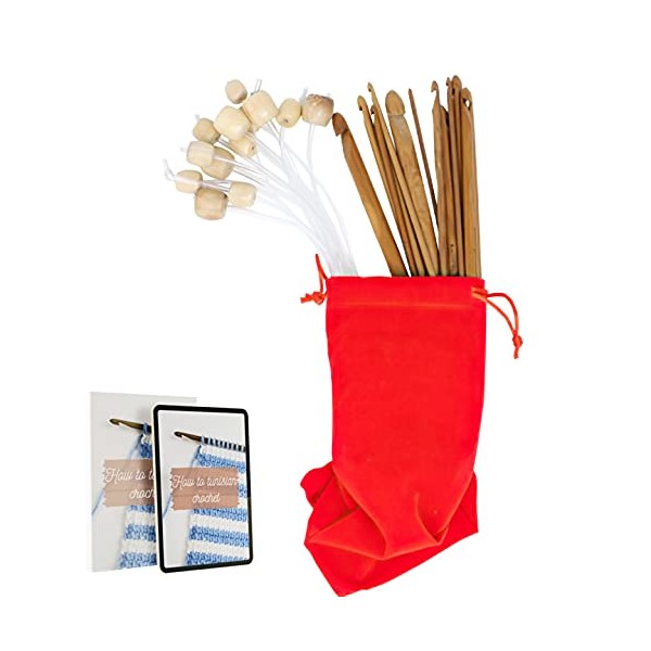 Afghan-32 KnitPal 32-inch(80cm) Long Afghan Tunisian Crochet Extended Hooks with