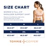 Tommie Copper Shoulder Support Compression Bra with Front Zipper Closure
