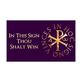 CafePress Chi Rho Wall Decal 35x21 Wall Decal, Vinyl Peel, Reusable Cling