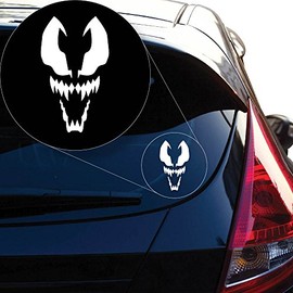 Spider Venom Vinyl Decal Sticker # 869 (8" x 4.6", White)