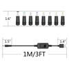 Aurorapath USB to DC Boost Converter Cable, USB 5V to