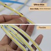 GZGMET 6 Pcs COB LED Strips Bright Dispaly Case Under