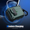 RFUNGUANGO Compatible with AirPods Pro 2 Case, Automatic Flip Carbon