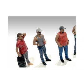 American Diorama Campers Series 5 Piece Figure Set for 1/24 Scale Models