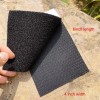 Unbranded 4” x 6” Heavy Duty Patch Hook and Loop Self Adhesive Black Inch Large Set