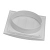 EUROPLAST Diameter 150 mm, white ventilation grille with movable slats,