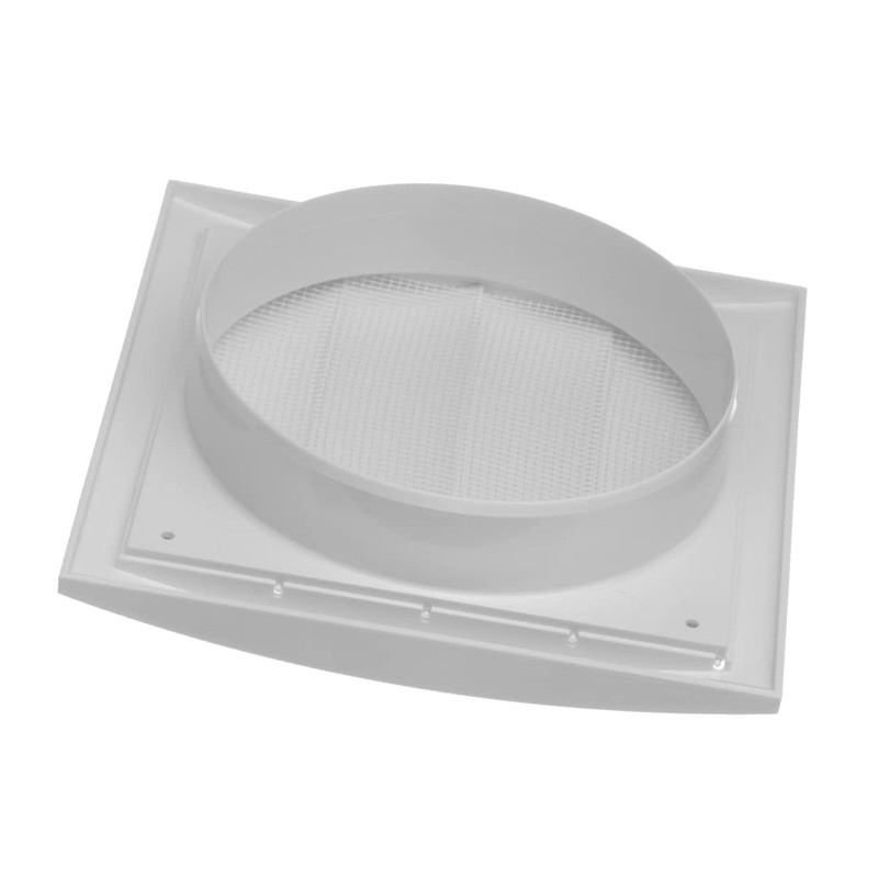 EUROPLAST Diameter 150 mm, white ventilation grille with movable slats,