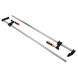 WEN WEN 10236F2 Quick-Adjust 36-Inch Steel Bar Clamps with 2.5-Inch Throat and Micro-Adjustment Handle, Two Pack , Multicolor