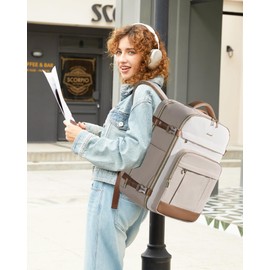 LOVEVOOK 50L Travel Backpack for Women & Men - 18 Inch Carry On Backpack & Personal Item Backpack for Airlines, Spacious and Durable Design, with 3 Packing Cubes