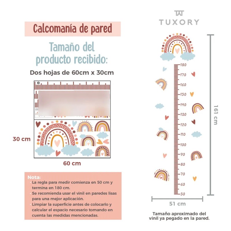 Organizador Macramé Arcoíris Para Moños Decoración Niña