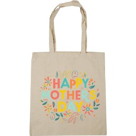Hippowarehouse Happy Mothers Day Gift Gift For Him Her Daughter Son Dad Mum Tote Shopping Gym Beach Bag 42cm x38cm, 10 litres