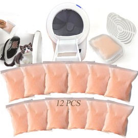 PurifyLogix Odor Remover Refills Compatible with Whisker OdorTrap Pod and Litter-Robot, Cat Toilet Odor Eliminates Deodorizing for Traditional Litter Boxes, 12 Pack Litter Deodorizer, No box included