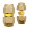 A Pair of 1/4" and 1/2" Copper Pipe Extension Joint