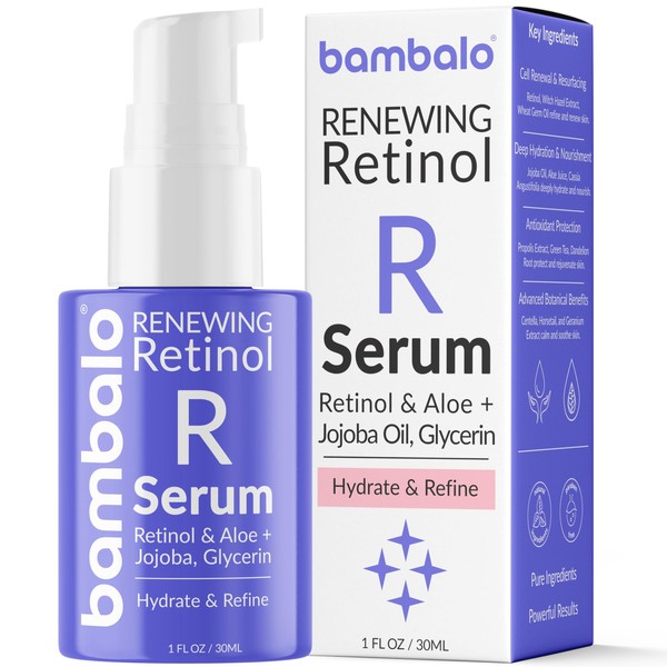 Bambalo Retinol Face Serum With Witch Hazel, Jojoba Oil, Aloe