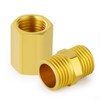 ERGAOBOY 1/2" x 1/2" BSP Brass Pipe Fitting, Hexagonal Nipple