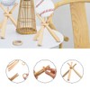 HugeDE 3 Pcs 150mm Mini Baseball Bats Unfinished Small Wooden