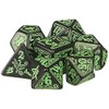 Q-Workshop Call of Cthulhu: Black and Green Dice, Set of