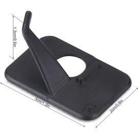Zodazoqa Plastic Arrow Rest Black Recurve Bow Arrow Rest Adhesive Back Hunting Shooting Targeting Accessory for Right or Left Hand (6, Right Hand)