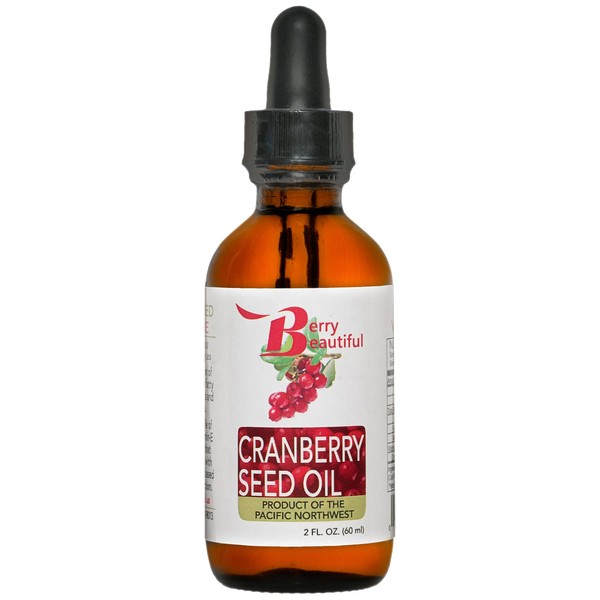 Berry Beautiful Cranberry Seed Oil - Moisturizing Oil for Face, Body & Hair - Cold Pressed from US grown Cranberries - 2 fl oz