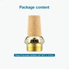 VIILOCK Brass Pneumatic Mufflers, 3/8" NPT Male Thread Hex Sintered