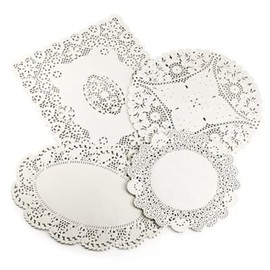 Lakeland Assorted Paper Doilies, 4 Designs - Pack of 80