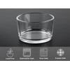 HillSpring Glass Small Bowls, 7.5oz, Set of 6, Clear Mini