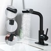 BARROCK Waterfall Bathroom Faucet with 3 Mode Pull Out Rotary