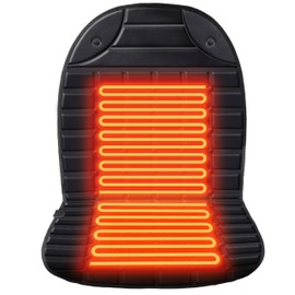 Aimery Heated Seat Covers 1 Minute Fast Heating 2 Heat Levels Seat Warmer UL Listed Black