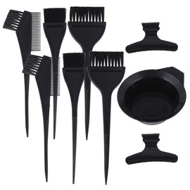 FOMIYES 9pcs Hair Clips for Styling Hair Color Dye Brush Home Hair Dye Kits Hair Dye Supplies Dye Brush and Bowl Hair Dye Comb Hair Dye Bowl Diy Hair Dye Tool Kit Mix Three Piece Suit