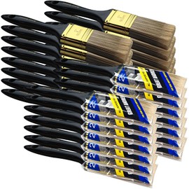 Great Andrew Paint Brushes, 30 PCS 2" Bulk Paint Brush Pack Multi use, Flat Paint Brushes Set for Walls Fences Trim Home Furniture