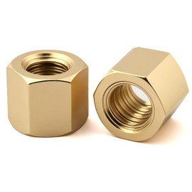 NACX M3 x 4mm Hex Brass Pillars Nuts, Straight Female Thread Hexagon Spacer Nuts, 90Pcs