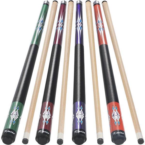 Kmise Pool Stick Set of 5-58" Pool Cue Stick, Canadian
