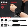 Wrist Straps for Cable Machines, Adjustable Neoprene Padded Wrist Cuffs