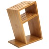 Bamboo Knife Holder Inclined Kitchen Knife Holder Multifunctional Bamboo Rack