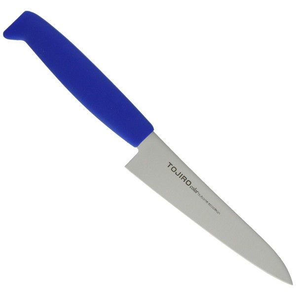Tojiro AEK5303 Eco Clean Fujiro Petty Knife, 4.7 inches (12 cm), Blue, E-180BL Molybdenum Vanadium Steel (Zero Clear Processing), Japan